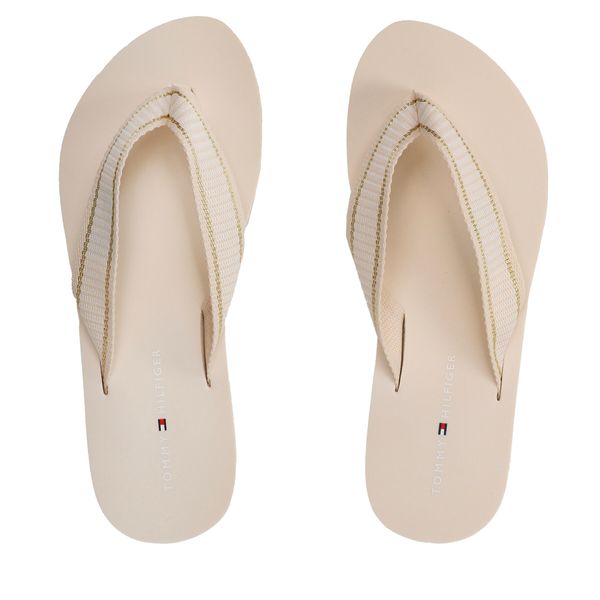 Tommy Hilfiger Джапанки Tommy Hilfiger Th Webbing Flip Flop FW0FW07262 Бежов