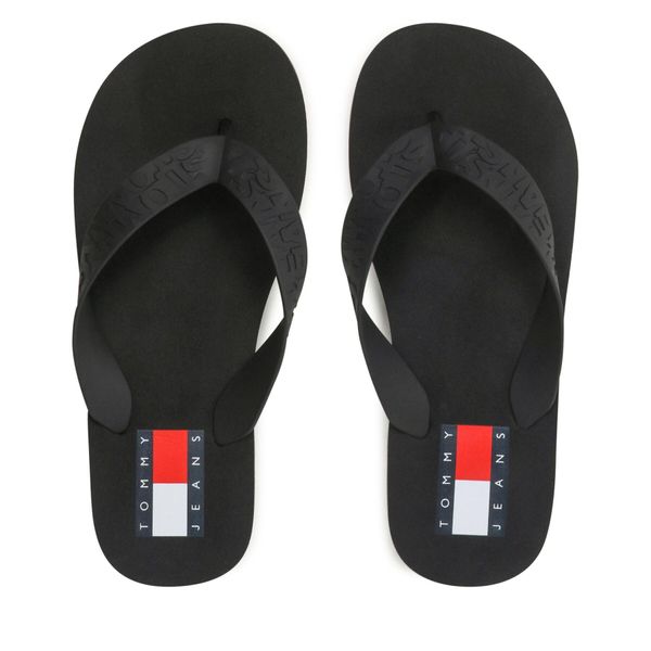 Tommy Jeans Джапанки Tommy Jeans Tjw Flag Eva Beach Sandal EN0EN02194 Черен