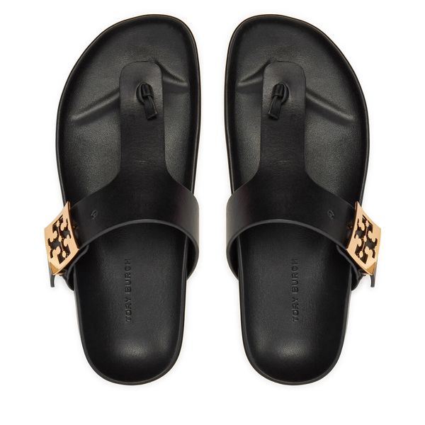 Tory Burch Джапанки Tory Burch Mellow Thong Sandal 155190 Черен