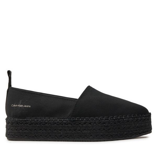 Calvin Klein Jeans Еспадрили Calvin Klein Jeans Platform Espadrille Mix Ml Mtl YW0YW01622 Черен