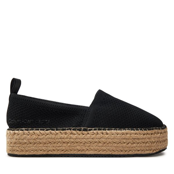 Calvin Klein Jeans Еспадрили Calvin Klein Jeans Platform Espadrille Uc YW0YW01377 Черен