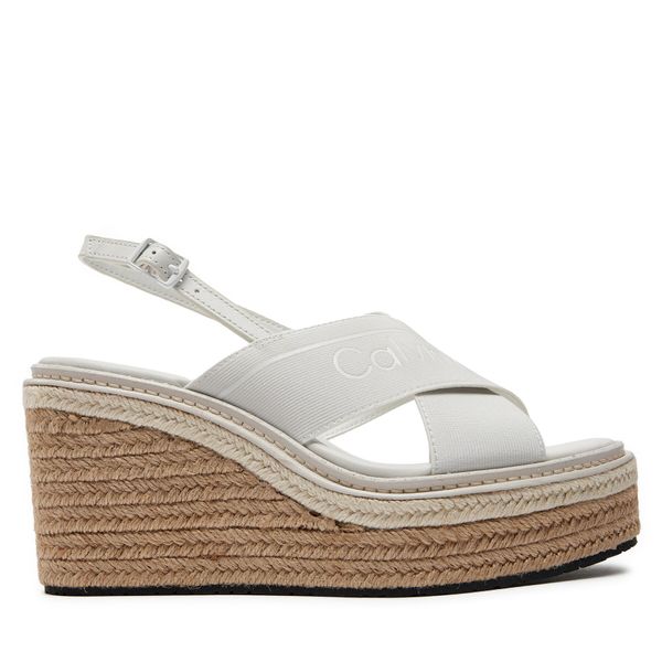Calvin Klein Еспадрили Calvin Klein Wedge Sandal 50 He HW0HW01965 Бял