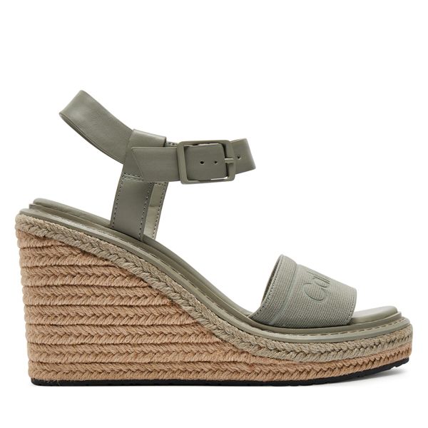 Calvin Klein Еспадрили Calvin Klein Wedge Sandal 70 He HW0HW02050 Сив