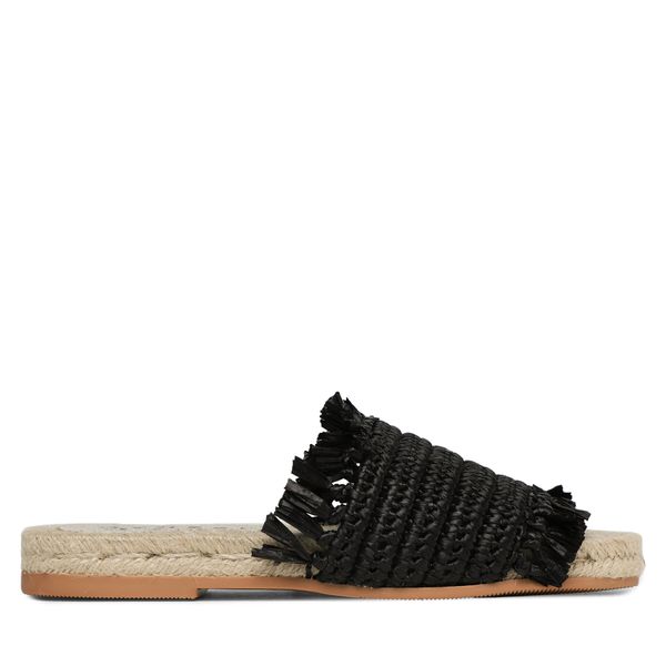 Manebi Еспадрили Manebi Fringed Knots Raffia Jute Sandals V 3.1 Y0 Черен