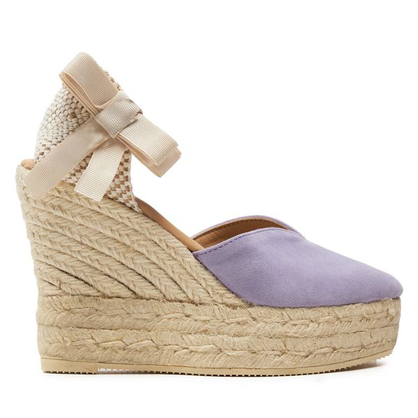 Manebi Еспадрили Manebi Hamptons Heart-Shaped Wedge Espadrilles W 1.3 WH Виолетов