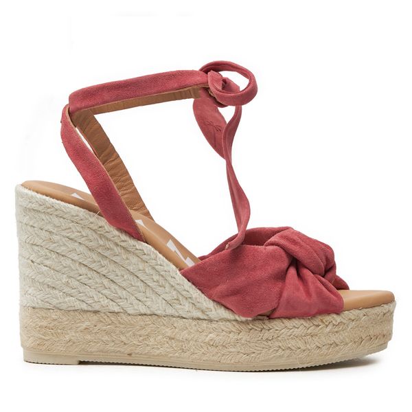 Manebi Еспадрили Manebi Hamptons Wedge Espadrilles With Knot W 1.5 WS Бордо