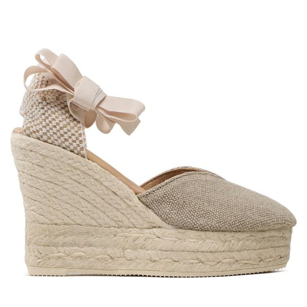Manebi Еспадрили Manebi Heart-Shaped Wedge Espadrilles O 7.1 WH Бежов