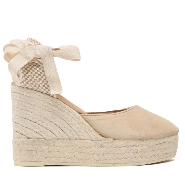 Manebi Еспадрили Manebi Soft Suede Wedge Espadrilles M 1.1 WV Бежов