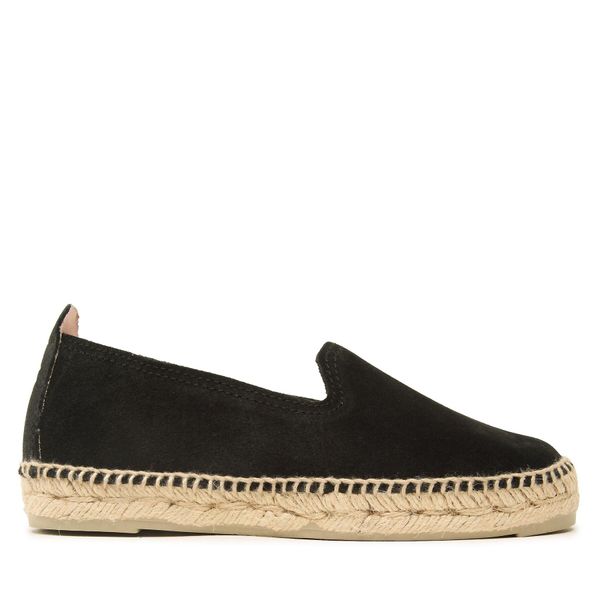 Manebi Еспадрили Manebi Suede Flat Espadrilles Черен
