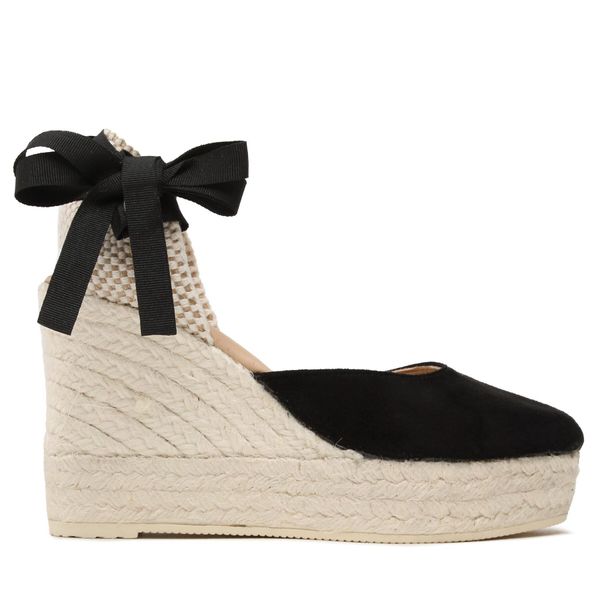 Manebi Еспадрили Manebi Wedge Espadrilles K 1.0 WV Черен
