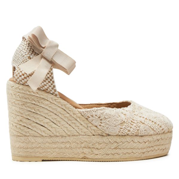 Manebi Еспадрили Manebi Yucatan Wedge Espadrilles G 0.3 WV Бежов