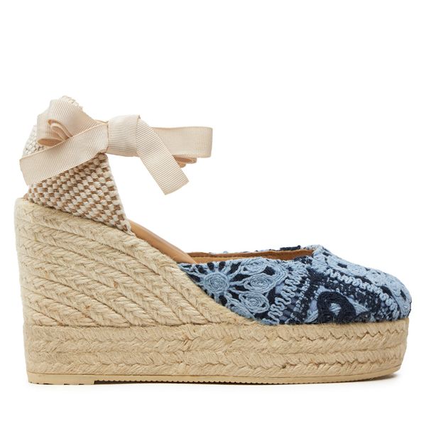 Manebi Еспадрили Manebi Yucatan Wedge Espadrilles G 0.4 WV Син
