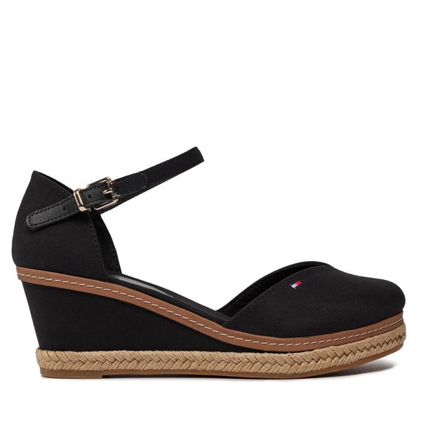 Tommy Hilfiger Еспадрили Tommy Hilfiger Basic Close Toe Mid Wedge FW0FW04787 Черен