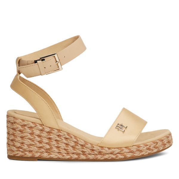 Tommy Hilfiger Еспадрили Tommy Hilfiger Colorful Wedge Satin Sandal FW0FW07913 Harvest Wheat ACR