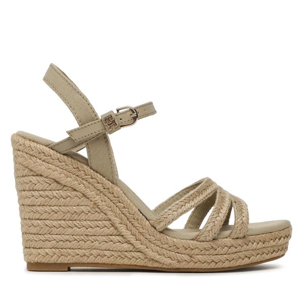 Tommy Hilfiger Еспадрили Tommy Hilfiger Essential Basic Wedge Sandal FW0FW07220 Бежов