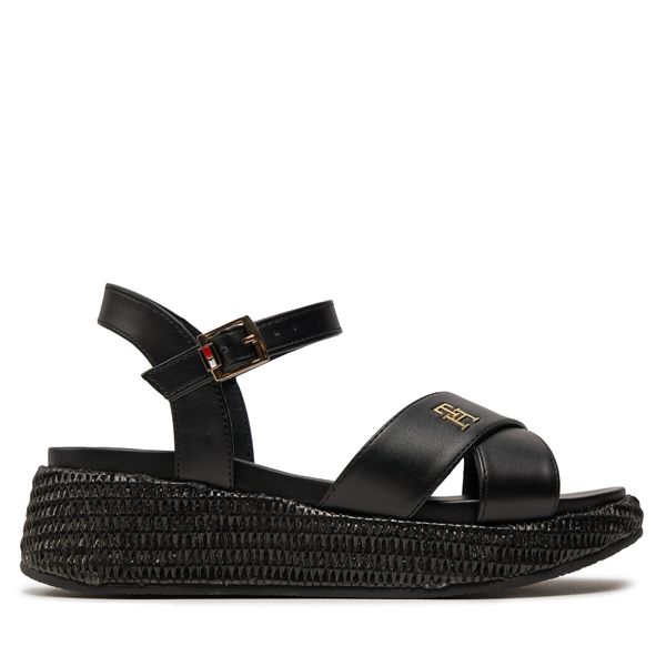 Tommy Hilfiger Еспадрили Tommy Hilfiger Platform Sandal T3A2-33264-0326 S Черен