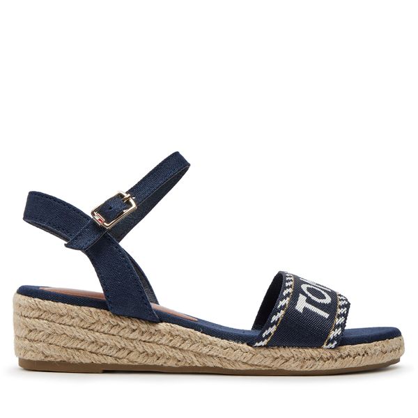 Tommy Hilfiger Еспадрили Tommy Hilfiger Rope Wedge Sandal T3A7-33287-0890 M Тъмносин