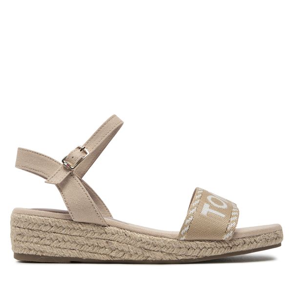 Tommy Hilfiger Еспадрили Tommy Hilfiger Rope Wedge Sandal T3A7-33287-0890 S Бежов