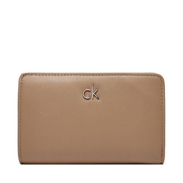 Calvin Klein Голям дамски портфейл Calvin Klein Ck Daily Medium Bifold_Pbl K60K613075 Бежов