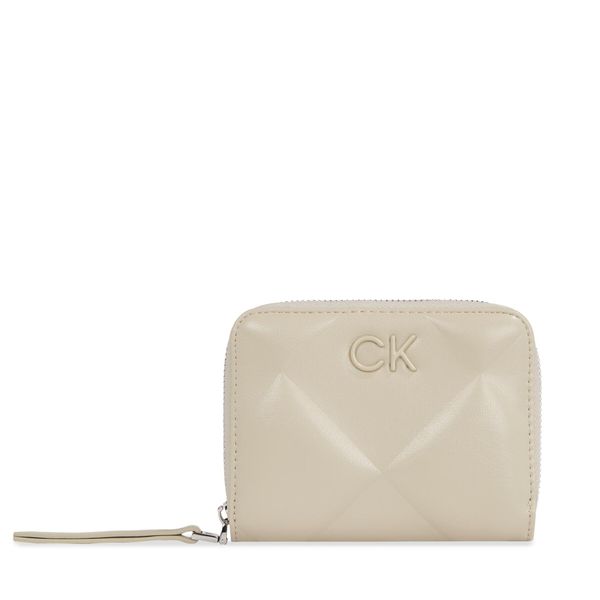 Calvin Klein Голям дамски портфейл Calvin Klein Quilt K60K611783 Stoney Beige PEA