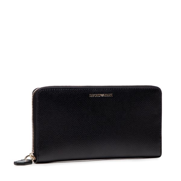 Emporio Armani Голям дамски портфейл Emporio Armani Y3H168 YH15A 81386 Nero