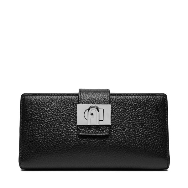 Furla Голям дамски портфейл Furla 1927 Continental Wallet Bifold Soft WP00425-HSF000-O6000-1007 Черен