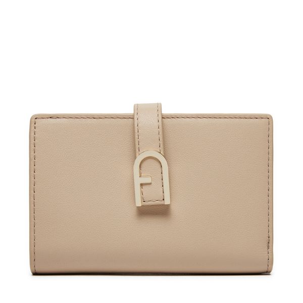 Furla Голям дамски портфейл Furla Flow S Compact Wallet WP00401 BX2045 8E000 Бежов