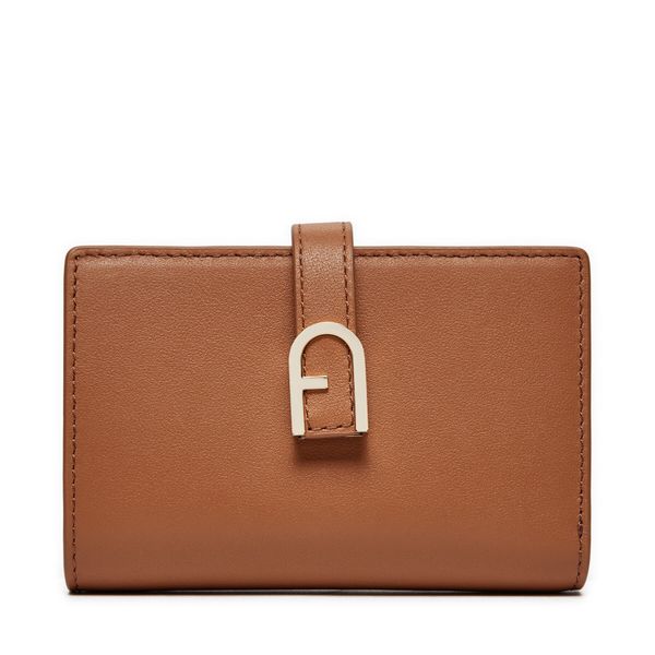 Furla Голям дамски портфейл Furla Flow S Compact Wallet WP00401 BX2045 RY000 Кафяв