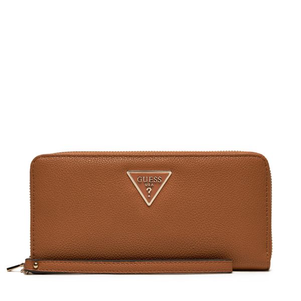 Guess Голям дамски портфейл Guess Laurel Slg SWBG85 00146 Кафяв