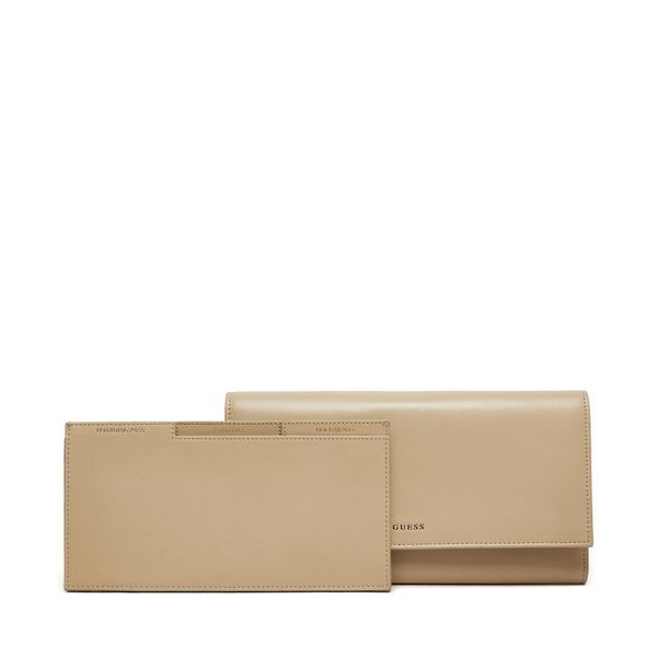 Guess Голям дамски портфейл Guess RW1655 P4301 Бежов