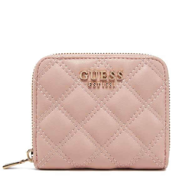 Guess Голям дамски портфейл Guess SWQG87 48137 Розов