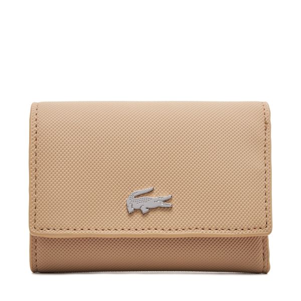 Lacoste Голям дамски портфейл Lacoste NF4190AA Бежов