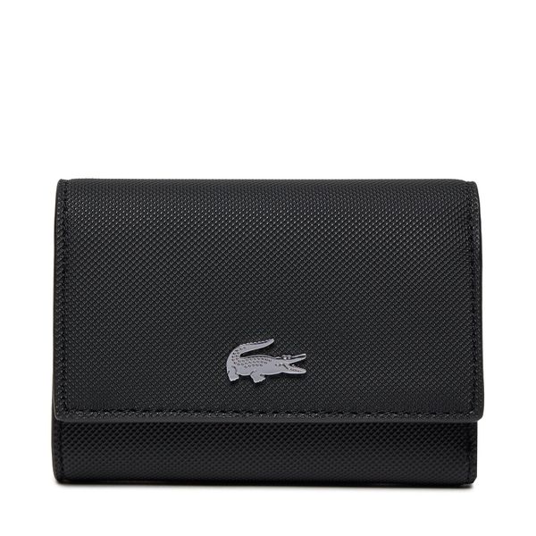 Lacoste Голям дамски портфейл Lacoste NF4190AA Черен