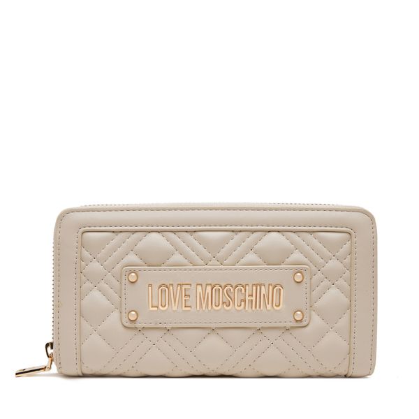 LOVE MOSCHINO Голям дамски портфейл LOVE MOSCHINO JC5600PP1MLA0110 Бежов