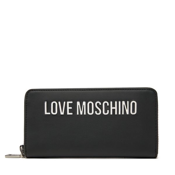 LOVE MOSCHINO Голям дамски портфейл LOVE MOSCHINO JC5611PP1MKD000B Черен