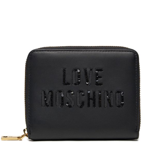 LOVE MOSCHINO Голям дамски портфейл LOVE MOSCHINO JC5635PP0IKK0000 Nero