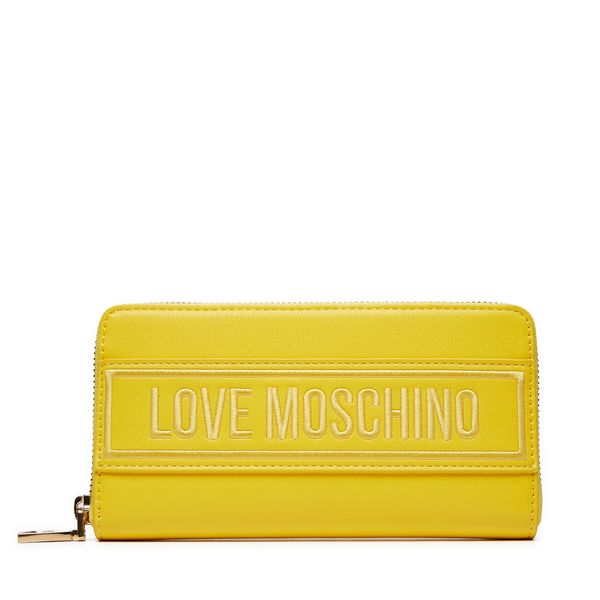 LOVE MOSCHINO Голям дамски портфейл LOVE MOSCHINO JC5640PP0IKG140A Жълт