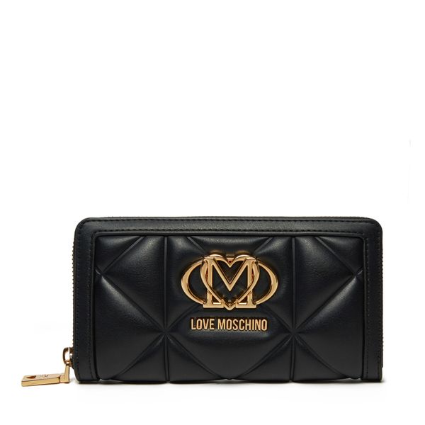 LOVE MOSCHINO Голям дамски портфейл LOVE MOSCHINO JC5644PP1MLC0000 Черен