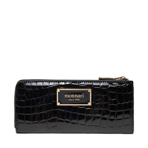 Monnari Голям дамски портфейл Monnari PURIMP0-24Z-PUR0200-KM20D000-R00 Черен