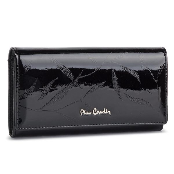 Pierre Cardin Голям дамски портфейл Pierre Cardin 02 LEAF114 Черен