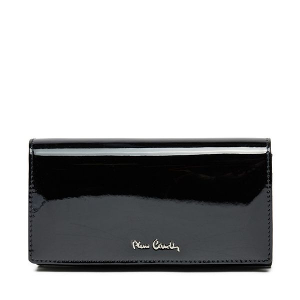 Pierre Cardin Голям дамски портфейл Pierre Cardin 07 SHINY 102 Черен