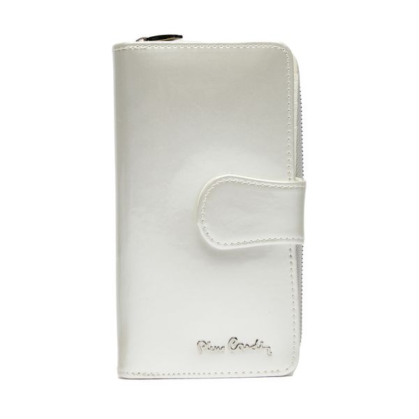 Pierre Cardin Голям дамски портфейл Pierre Cardin 07 SHINY 116 Екрю