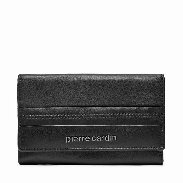 Pierre Cardin Голям дамски портфейл Pierre Cardin TILAK130 Черен