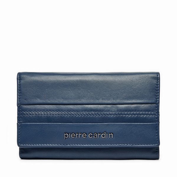 Pierre Cardin Голям дамски портфейл Pierre Cardin TILAK130 Тъмносин