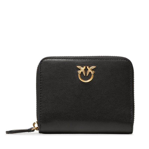 Pinko Голям дамски портфейл Pinko Taylor Zip Around . 100249 A0F1 Nero/Antique Gold Z99Q