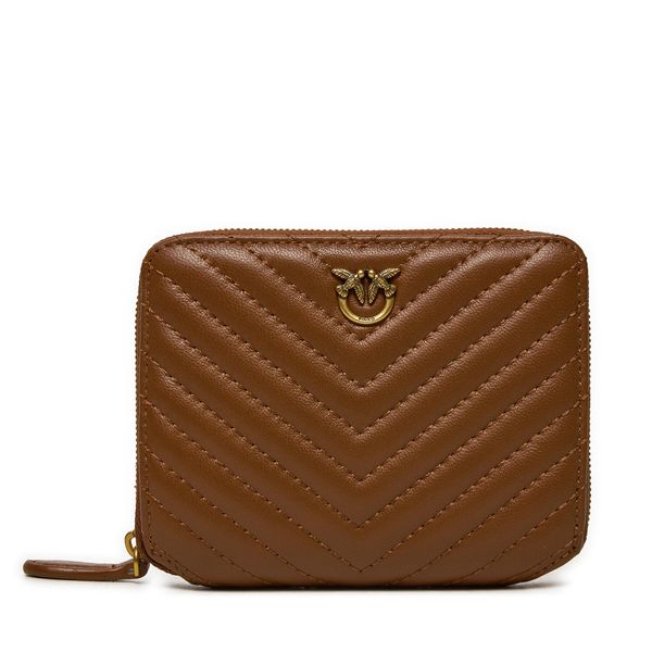 Pinko Голям дамски портфейл Pinko Taylor Zip Around . AI 24-25 PCPL 100249 A0GK Кафяв