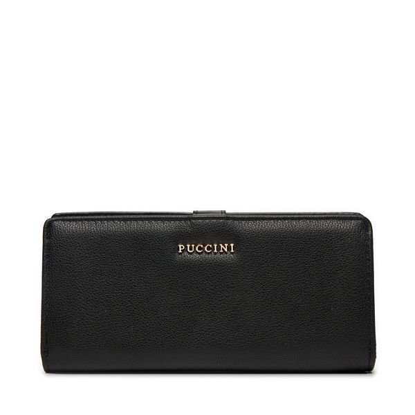 Puccini Голям дамски портфейл Puccini BLP837A Черен