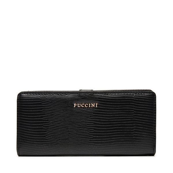 Puccini Голям дамски портфейл Puccini BLP837B Черен