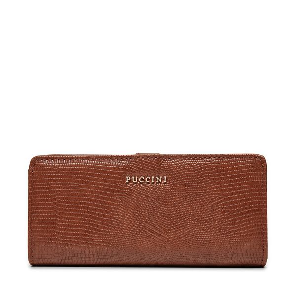 Puccini Голям дамски портфейл Puccini BLP837B Кафяв