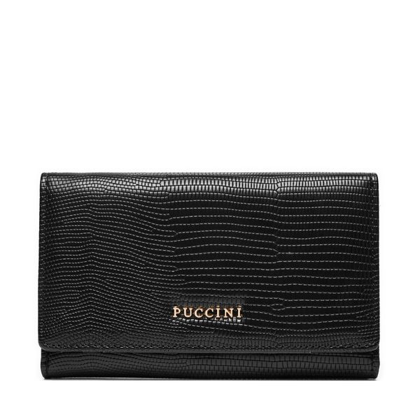 Puccini Голям дамски портфейл Puccini BLP839B Черен